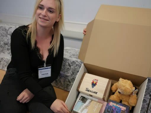 Shannon and the box she created for those entering care